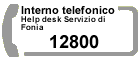 Helpdesk Servizio di fonia: 12800